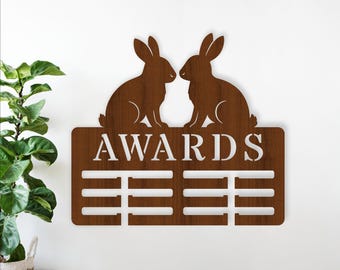 Rabbit Show Awards Holder SVG: Laser Cut Template (Digital Download)