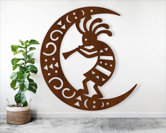 Kokopelli Moon Digital Download Cut File Wall Art, SVG File