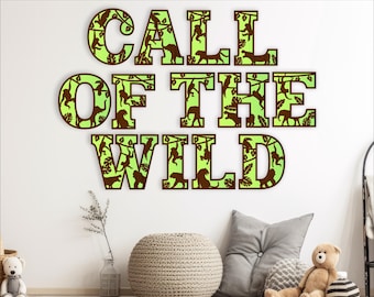 Jungle Animal Alphabet SVG: Layered Letters, Laser Cut Files (Digital Download)