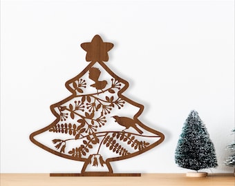 Laser Cut Christmas Tree Stand: New Zealand Birds SVG, DXF (Digital Download)