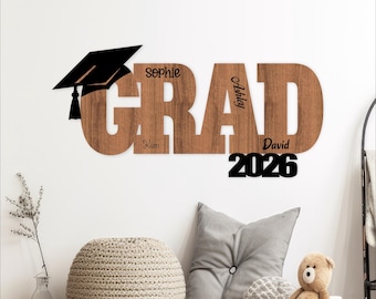 Graduation signature wall sign 2026. laser cut signable Grad keepsake decor (digital download)