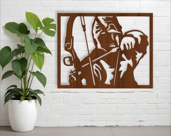 Bow Hunter Wall Art: Laser Cut Hunting Theme (Digital Download)