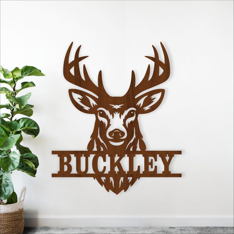 Dxf Deer Hanger - Etsy