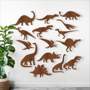 Dinosaur SVG Bundle: 15 Laser Cut Shapes and Design Files