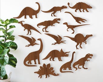 Dinosaur SVG Bundle: 15 Laser Cut Shapes (digital download)