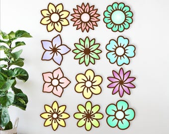 Flower laser cut Designs: SVG Vector Files (Digital Download)