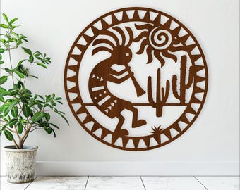 Kokopelli Wall Art: Laser Cut File, SVG, Vector (Digital Download)