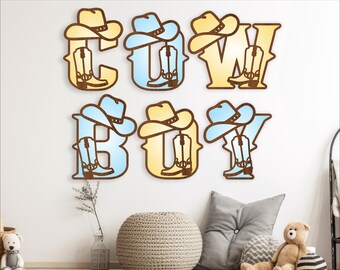 Cowboy Hat Boot Alphabet SVG: Rodeo Letters Vector (Digital Download)