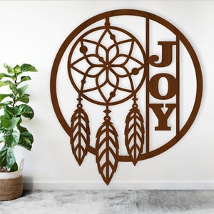 Traumfänger Namensschild Laser geschnitten SVG-Dateien - digitaler Download Traumfänger Wandschild personalisiert