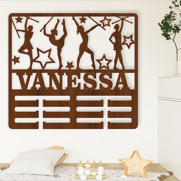 Dancing Medal Holder SVG: Laser Cut Wall Hanger (Digital Download)