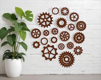 Gears SVG Bundle: 20 Laser Cut Vector Designs (Digital Download)