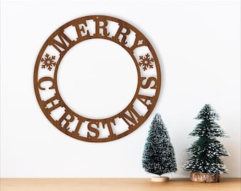 Merry Christmas sign, SVG files. vector file ai, cdr, dxf instant download digital design, laser cut, wall art festive theme