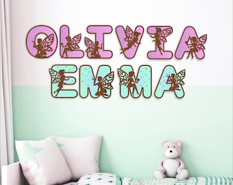 Fairy Alphabet SVG: Layered Letters, Laser Cut Files (Digital Download)