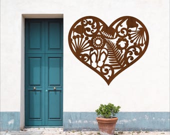 New Zealand Heart Wall Art SVG – Kiwiana icons Laser Cut home decor  (Digital Download)