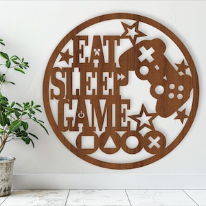Gamer sign, SVG file. vector file ai, cdr, dxf instant download digital design, laser cut, wall sign file gamer room sign
