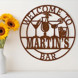 Cocktail bar cartello birra personalizzato SVG, appendiabiti da parete a tema alcol, modello tagliato al laser, download immediato file vettoriale Ai, Cdr, Dxf