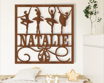 Ballet Name Sign: Laser Cut Template, Vector File (Digital Download)