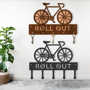 Fahrradschlüsselhalter-Designs für die Holz- und Metallbearbeitung. Laserschnittdatei.  Sofortiger digitaler Download