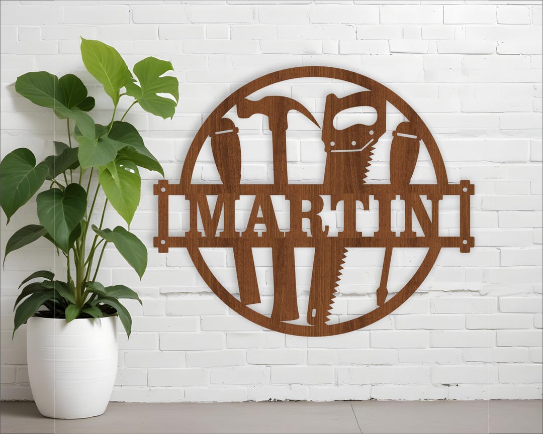 Tool Name Sign: Laser Cut Template, Wall Decor (digital Download) - Etsy