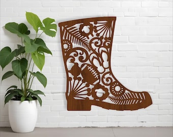Gumboot Wall Art SVG: New Zealand Kiwiana Laser Cut File (Digital Download)