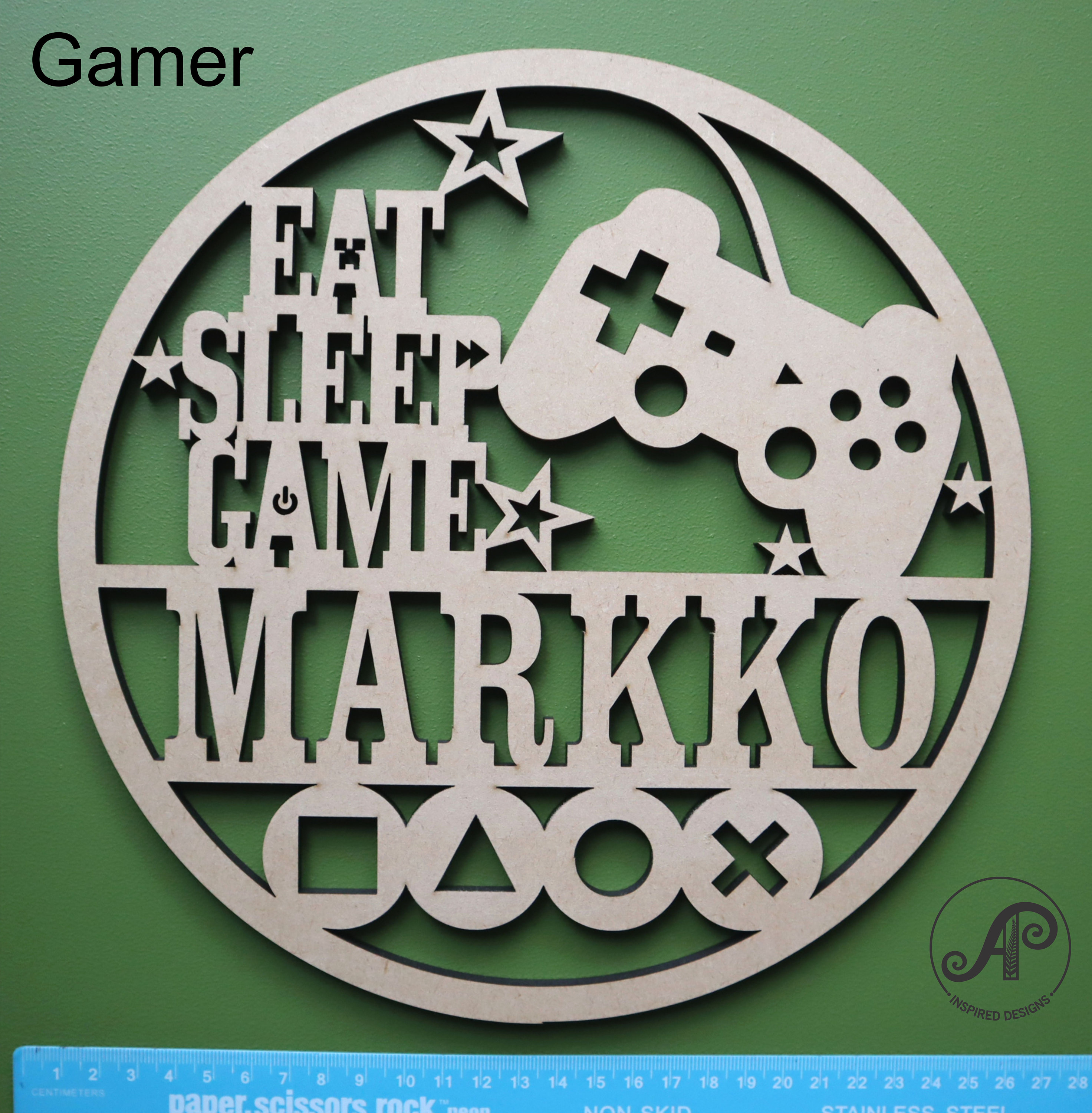 Gamer Name Sign SVG Video Game Themed Door or Wall Hanger Etsy Australia