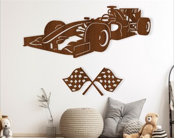 Race cars wall art, SVG file. vector file ai, cdr, dxf instant download digital design, laser cut, wall art sport racing theme