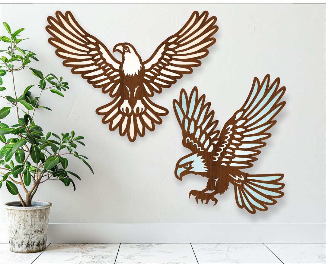 Eagle Wall Art SVG: Laser Cut Vector Files (digital Download) - Etsy