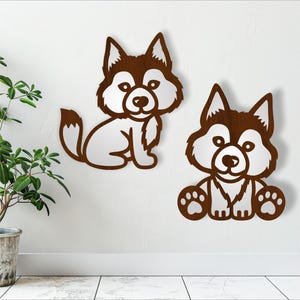 Wolf snijdt lasergesneden bestand, vormen. vectorbestand SVG, ai, cdr, dxf en pdf instant download gelaagde vorm uitgesneden