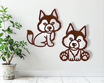 Wolf Cut Out: Layered SVG Laser Cut File (Digital Download)