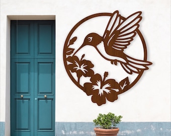 Hummingbird Wall Art SVG Laser Cut File (Digital Download)