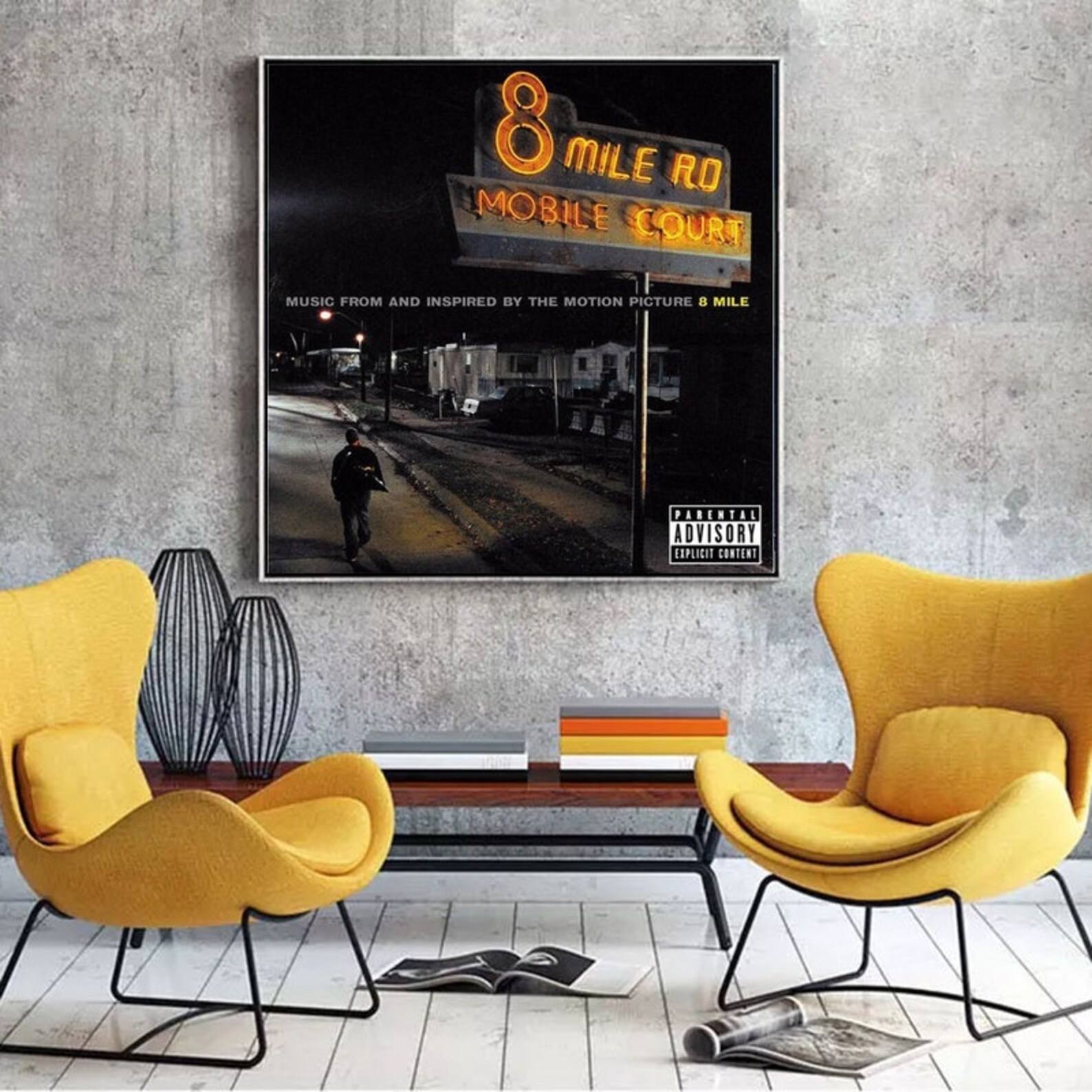 Eminem 8 MILE RD Rapper Music album Music cover Music Poster | Etsy