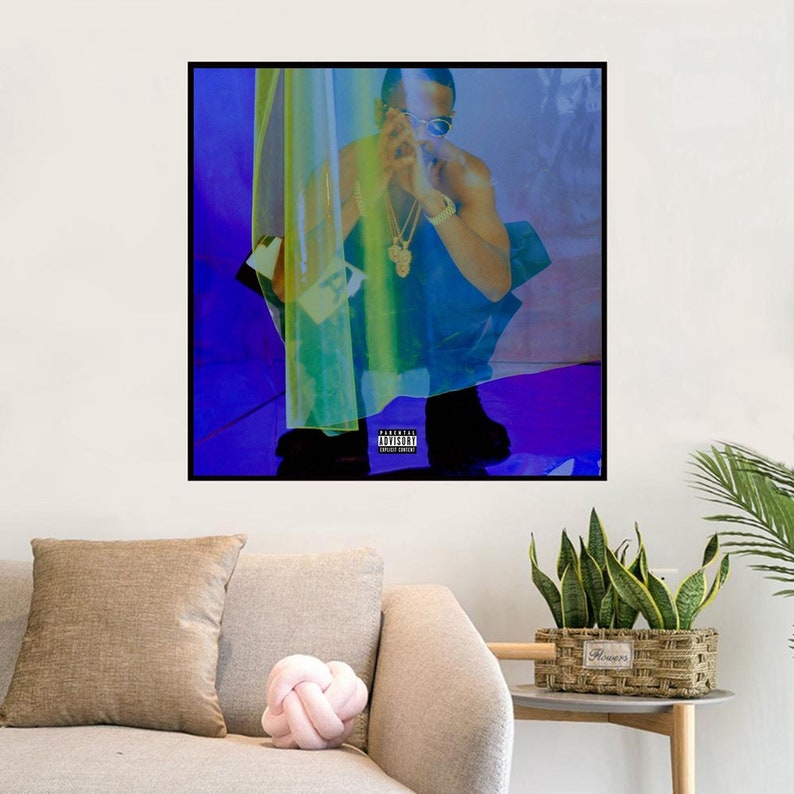 Big sean Hall of fame Art Music album cover Music Poster Wall Art Canvas painting for Living Room Home Decor Unframed