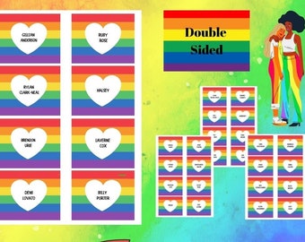 35X Pride Month LGBTQ+ Game Quiz Cards. Digital Download PDF. Party Parade  Game. Double Sided.