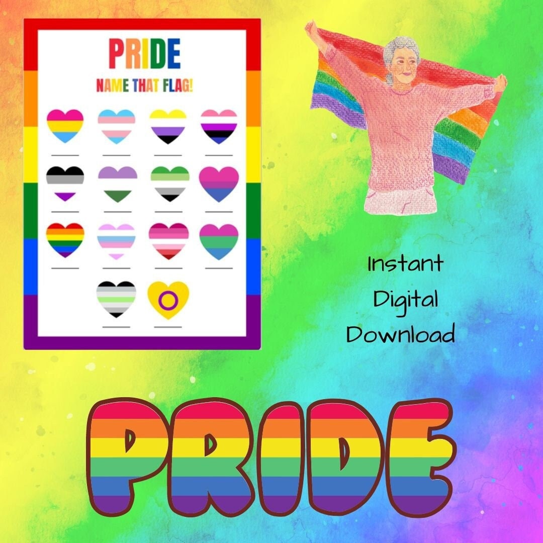 Pride Month LGBTQ Can You Name That LGBTQ Flag Quiz. Digital 