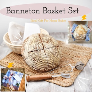 banneton basket set perfect for home bakers professional bakery