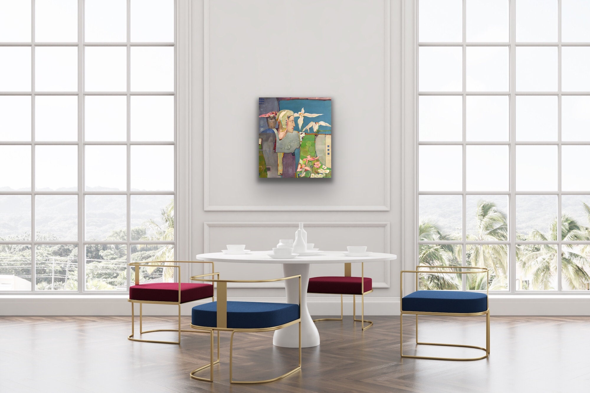 Abstrakte Malerei. Wand-Dekor. Wohnung Dekor. Acryl-Malerei. | Etsy