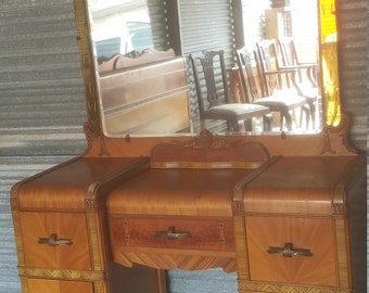 French country inspired bath vanity made from 150 year old reclaimed wood, this vanity features dove tailed drawer boxes, full extension. Antique Vanity Etsy