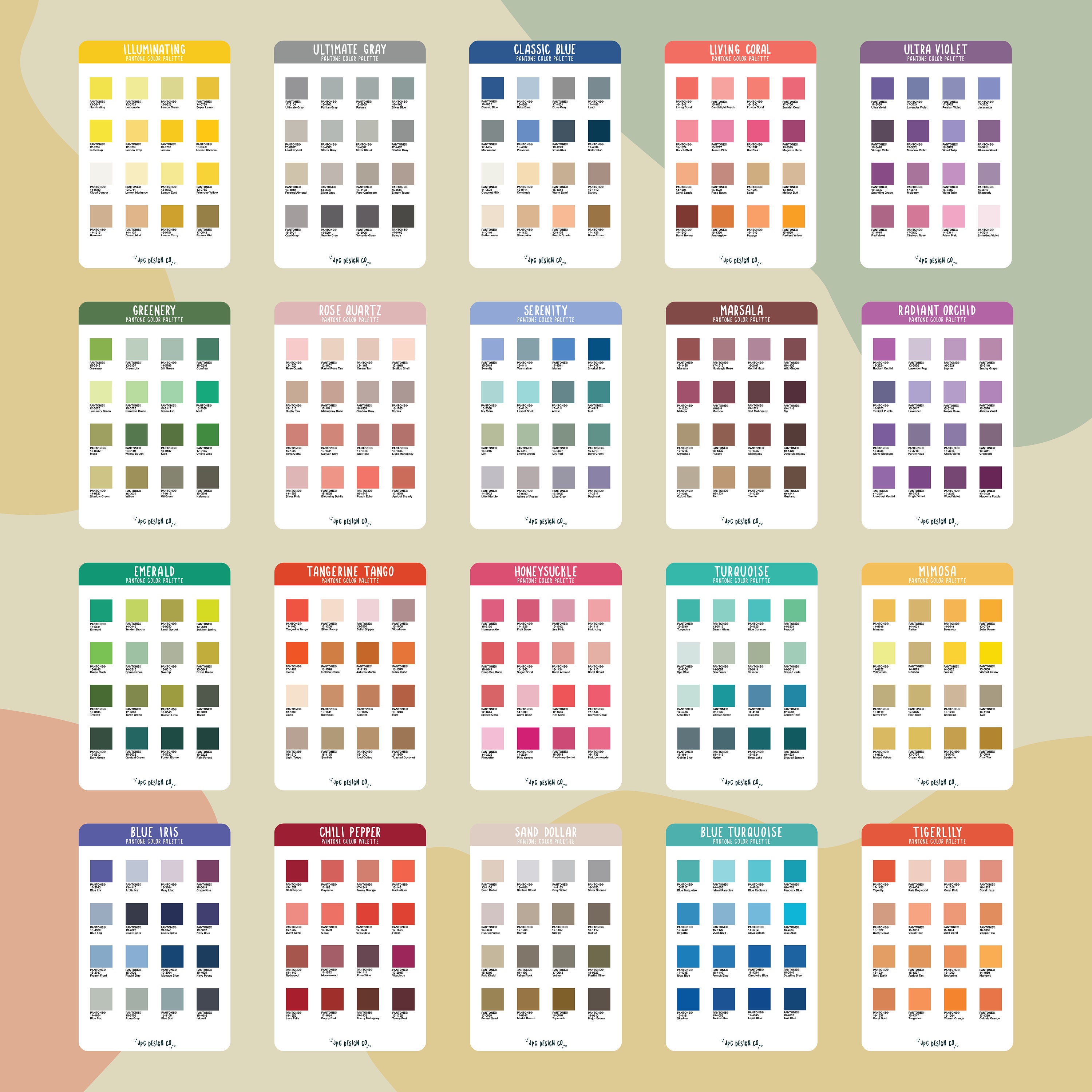 Blue iris pantone color palette of the year 2008 sticker Etsy