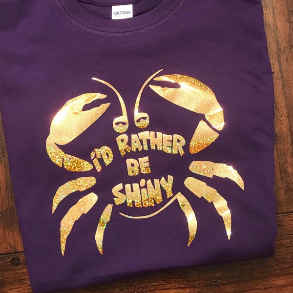 Disney Moana I'd Rather Be Shiny Tamatoa Crab Shirt, All Sizes - Women, Adult, Men