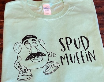 Pan Ziemniak Głowa Zabawna Toy Story Disney Koszulka Spud Muffin, Wszystkie rozmiary - Młodzież Dzieci Dzieci Disney World Disneyland Wakacje Mężczyźni Unisex Chłopiec