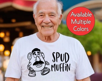 Pan Ziemniak Głowa Zabawna Toy Story Disney Koszulka Spud Muffin, Wszystkie rozmiary - Dorosły Disney World Disneyland Wakacje Mężczyźni Unisex Tata Ojciec Dziadek
