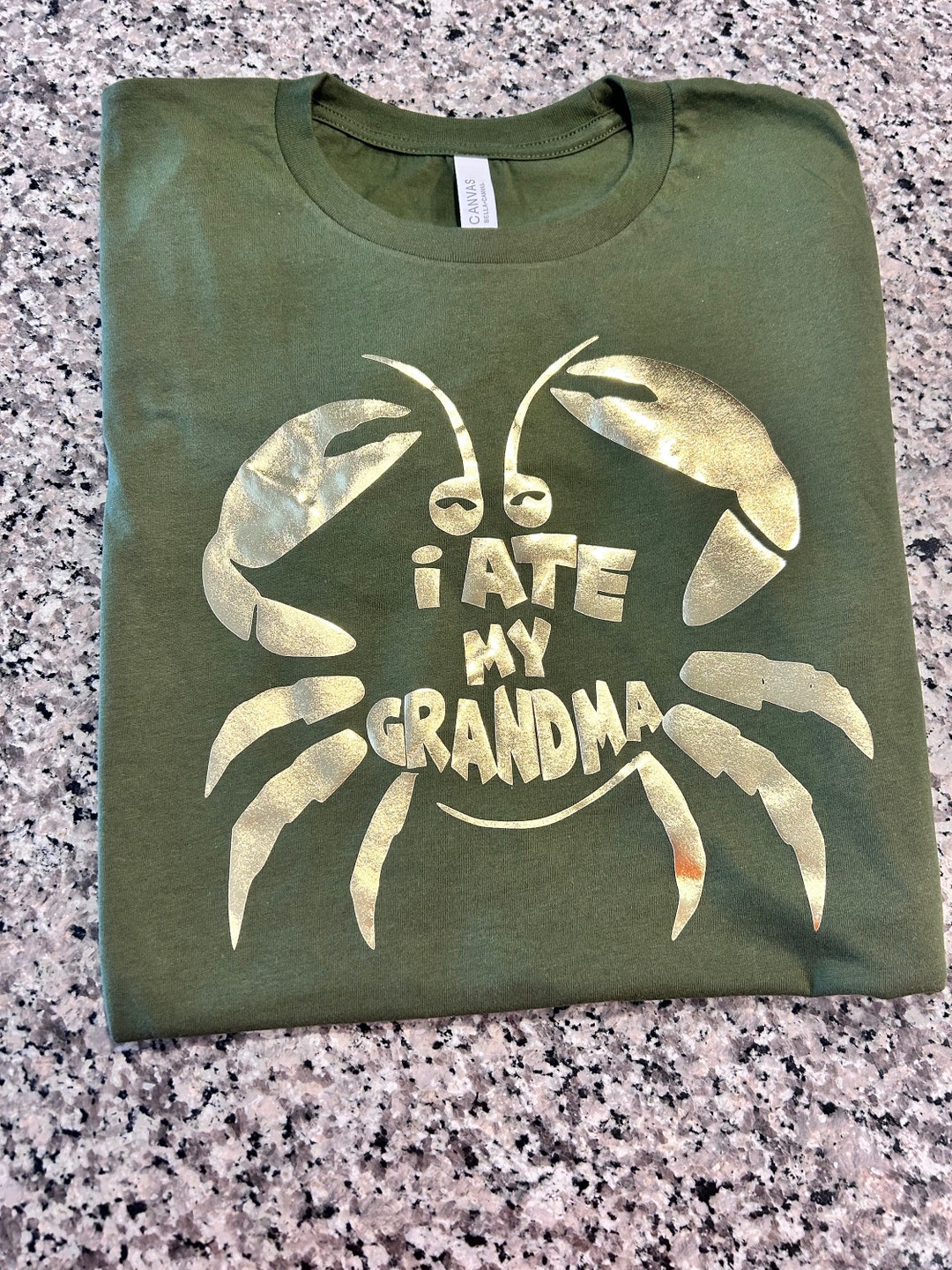 Disney Moana I Ate My Grandma Tamatoa Crab Shirt, Bella Canvas Youth