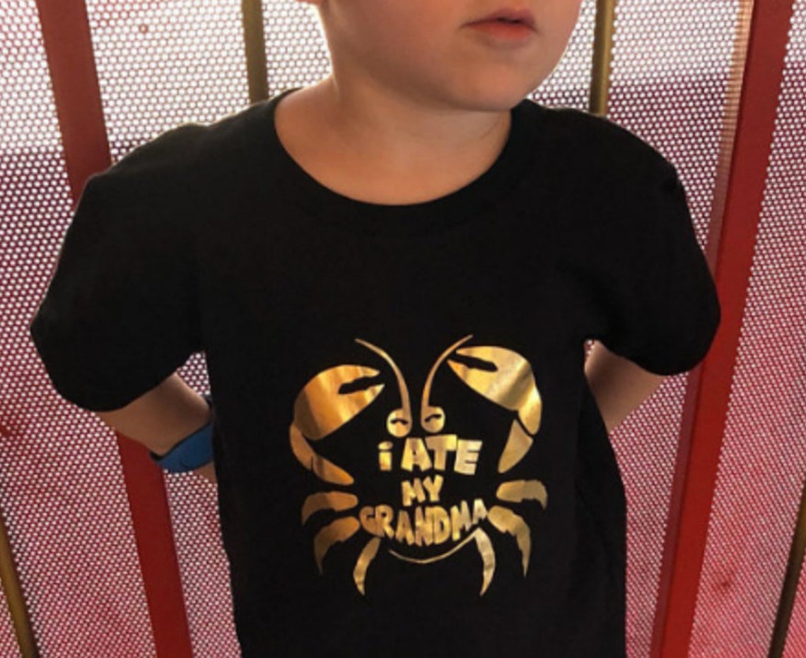 Disney Moana I Ate My Grandma Tamatoa Crab Funny Toddler Shirt Etsy