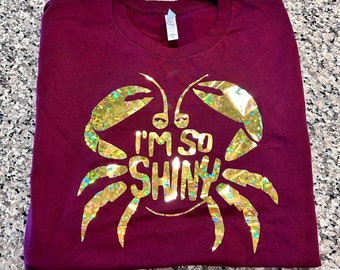 CLEARANCE Disney Moana I'm So Shiny Tamatoa Crab Bella Canvas Unisex Shirt 2XL