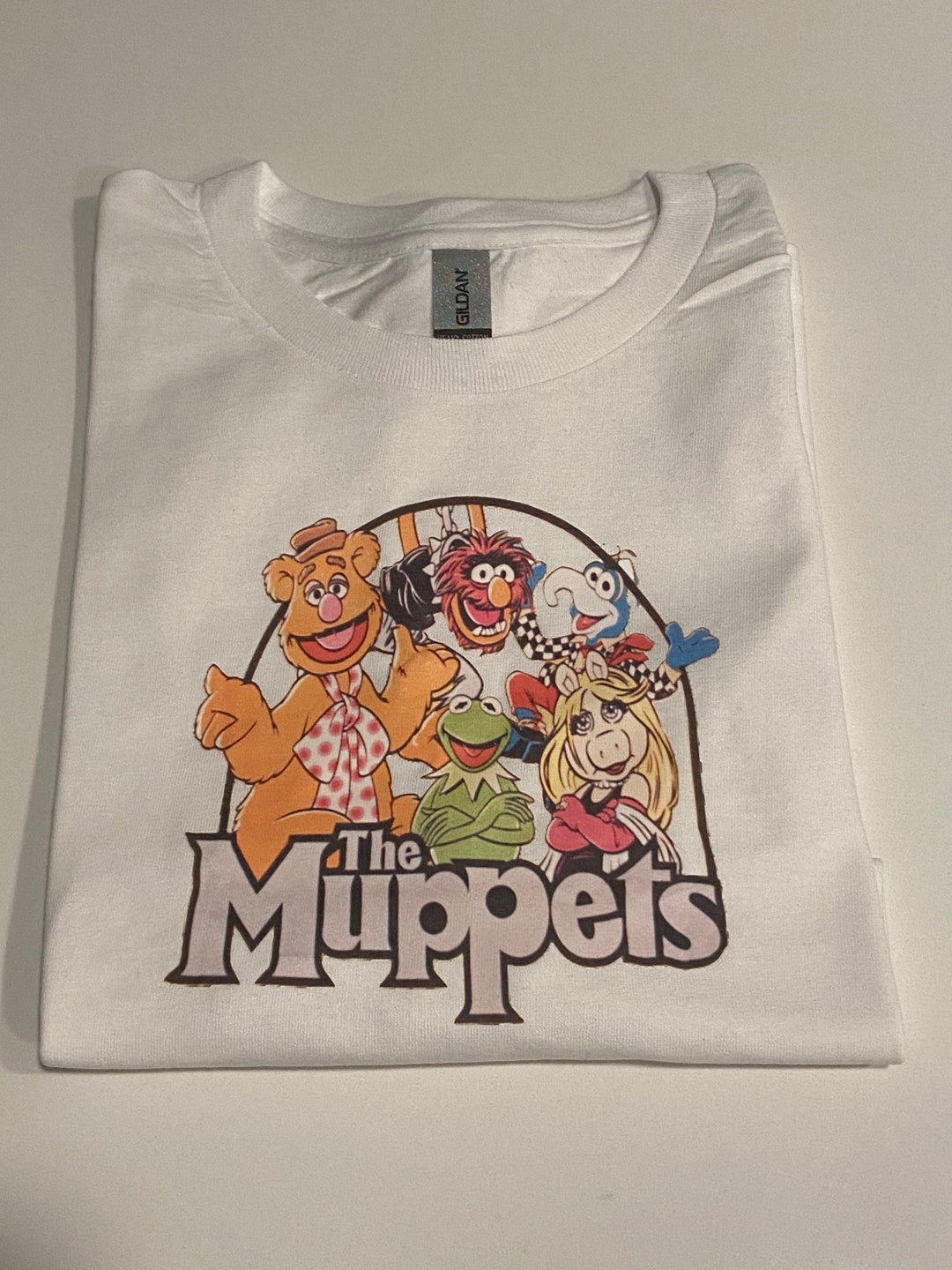 Vintage Muppets Shirt Mrs. Piggy, Kermit, Gonzo, Fozzie Bear, Animal