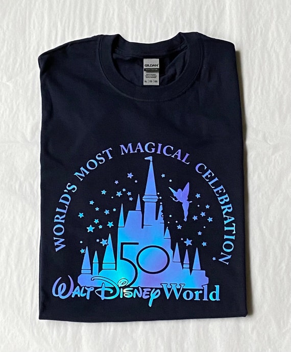 50th Anniversary Walt Disney World T Shirt, Disney Gifts For Men