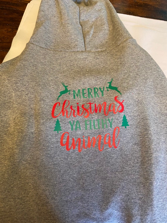 Merry Christmas Filthy Animal Tan Hoodie Merry Christmas Filthy Animal Tan Hoodie