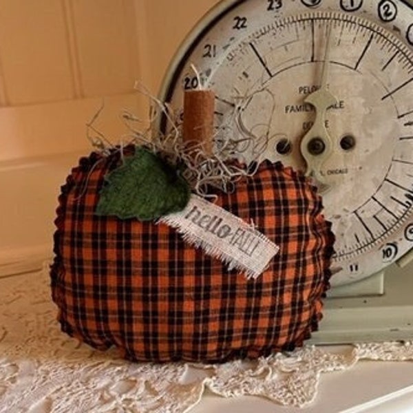 Fall Pumpkin Tiered Tray Decor - Fabric Fall Pumpkin Bowl Filler - Pumpkin Fall/Halloween Decoration - Tiered Tray Mini Pumpkin Pillow