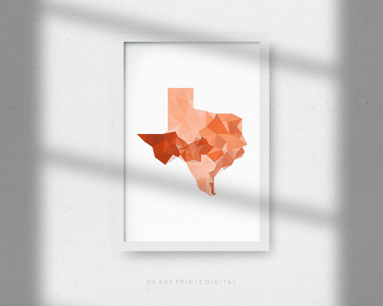 Texas Map Print, State Gift, Printable Geometric Wall Art - Etsy
