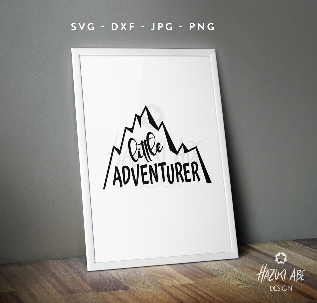 PLOTTERFILE Lettering Little Adventurer Svg Dxf Jpg Png - Etsy